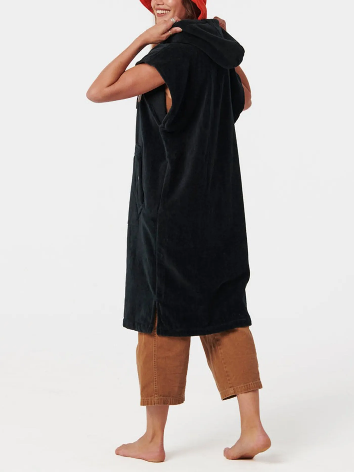 The Digs S/M Black Poncho