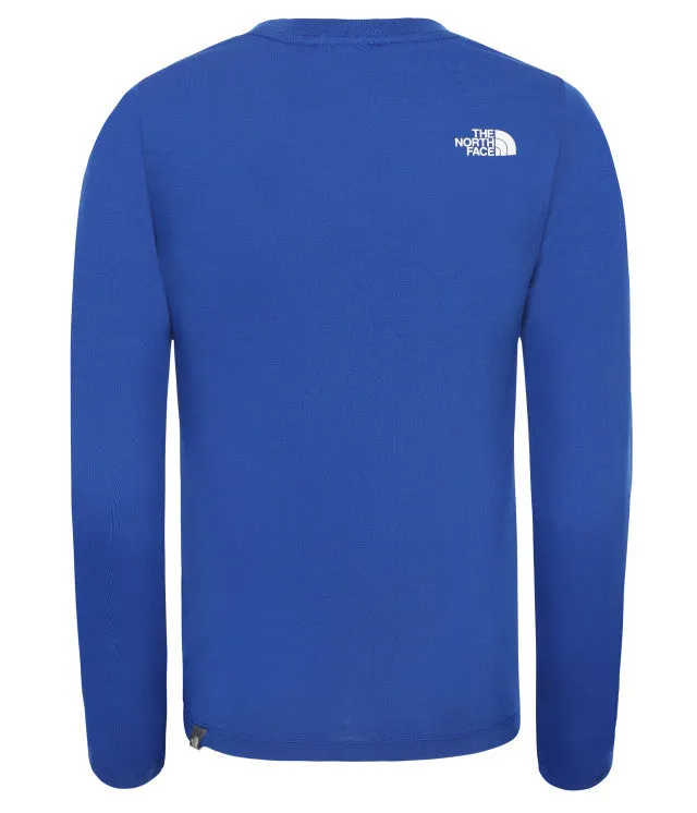 The North Face Girls Lifestyle Nf0A3S3B-Cz6-1 Y Easy L/S T-shirt Blue