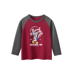 Toddler/Kid Girl's Long Sleeve Beautiful Life Letter Print Design T-shirt