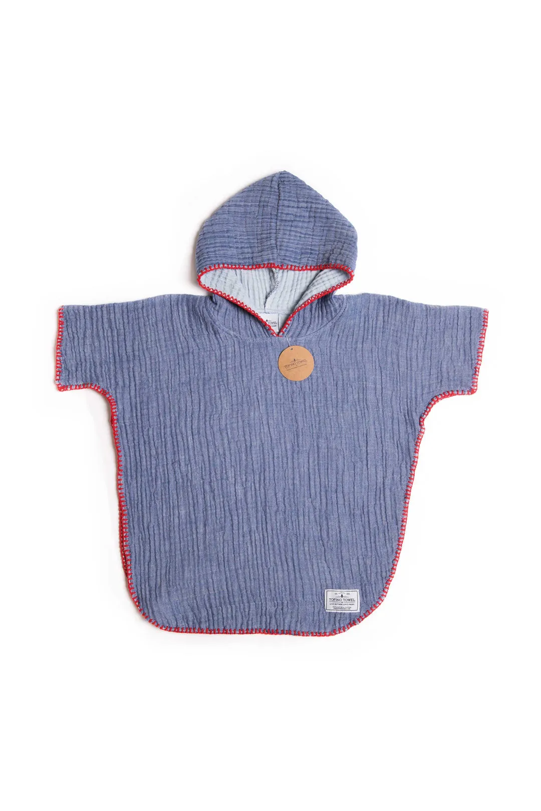 Tofino Towel The Pebble Kids Poncho | 12-24 M, 2-6 Y | Coral, Grey, Sage & Charcoal