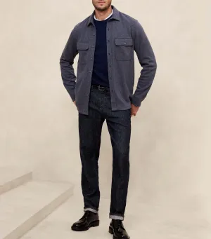 Twill Knit Shirt Navy Blue