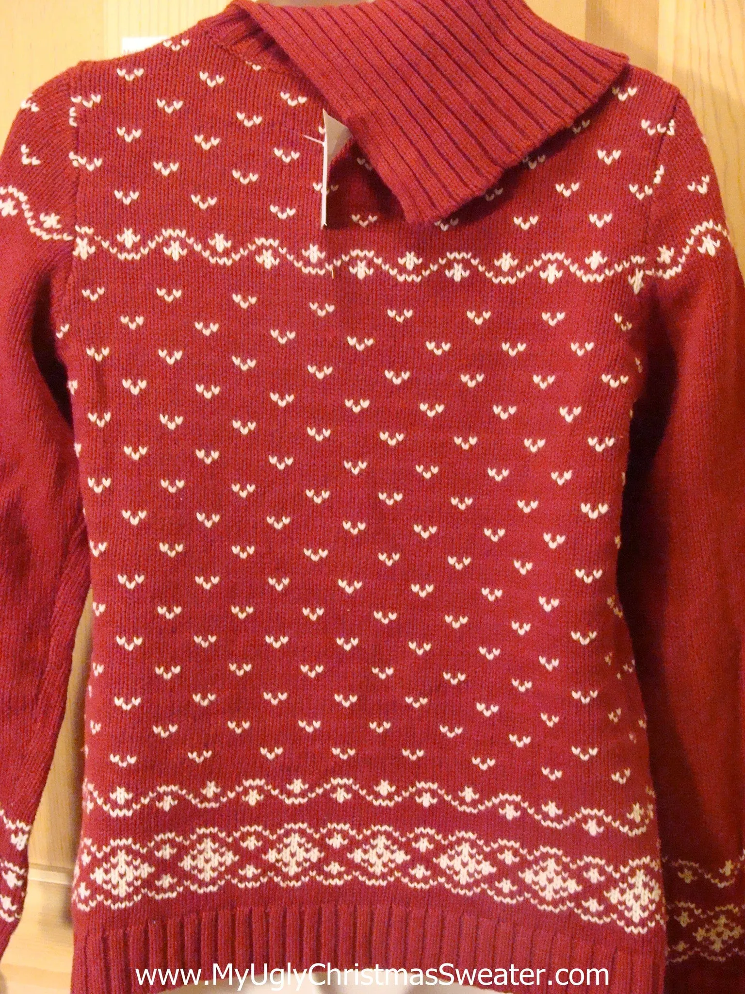 Ugly Christmas Sweater Modern with Vintage Style Reindeer