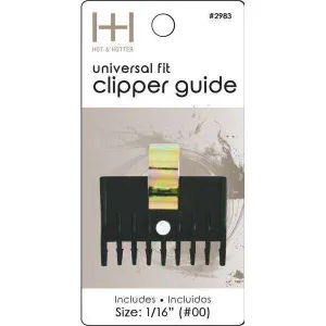 Universal Fit Clipper Guide 1/16" Black