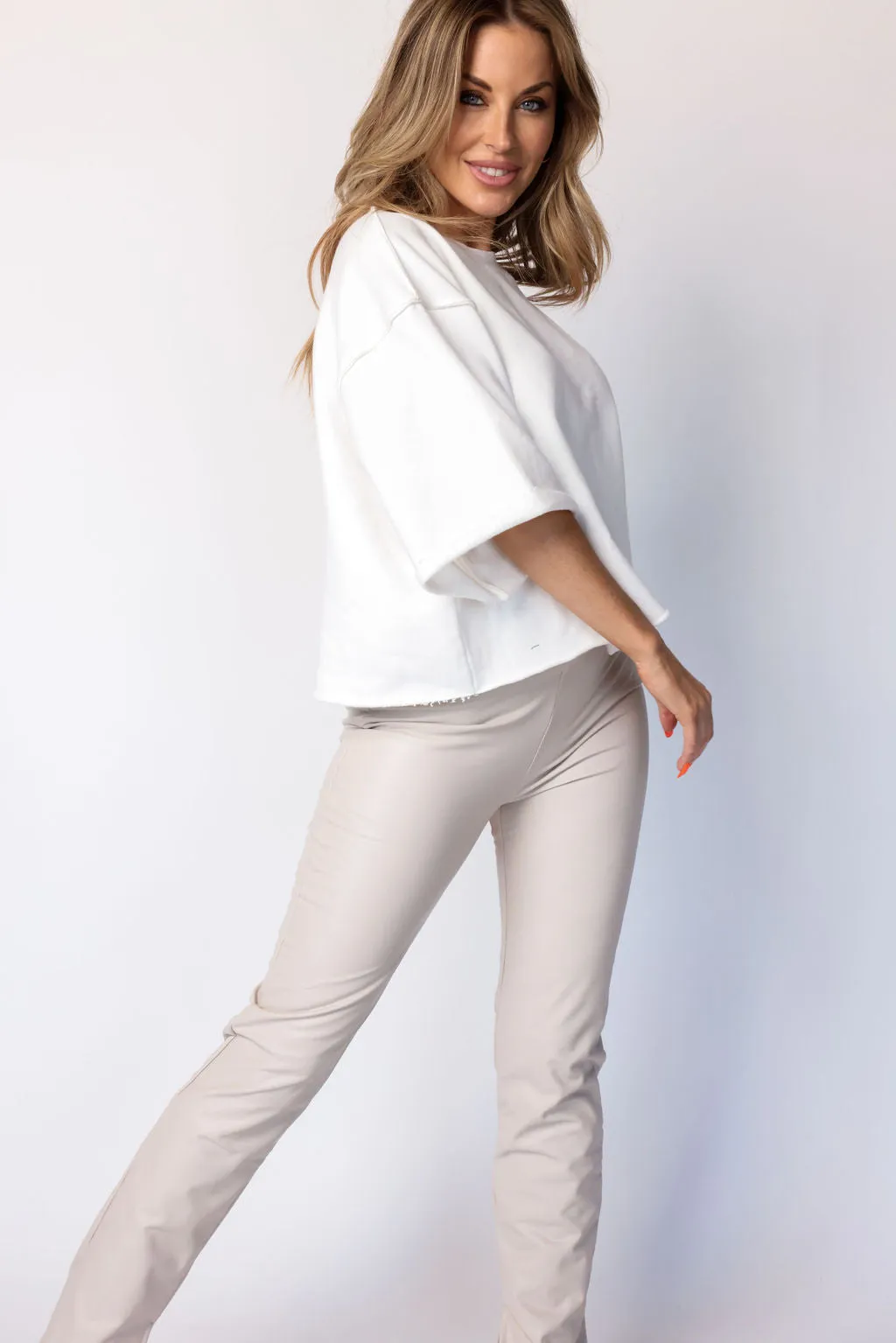 V Cute Leather Pants