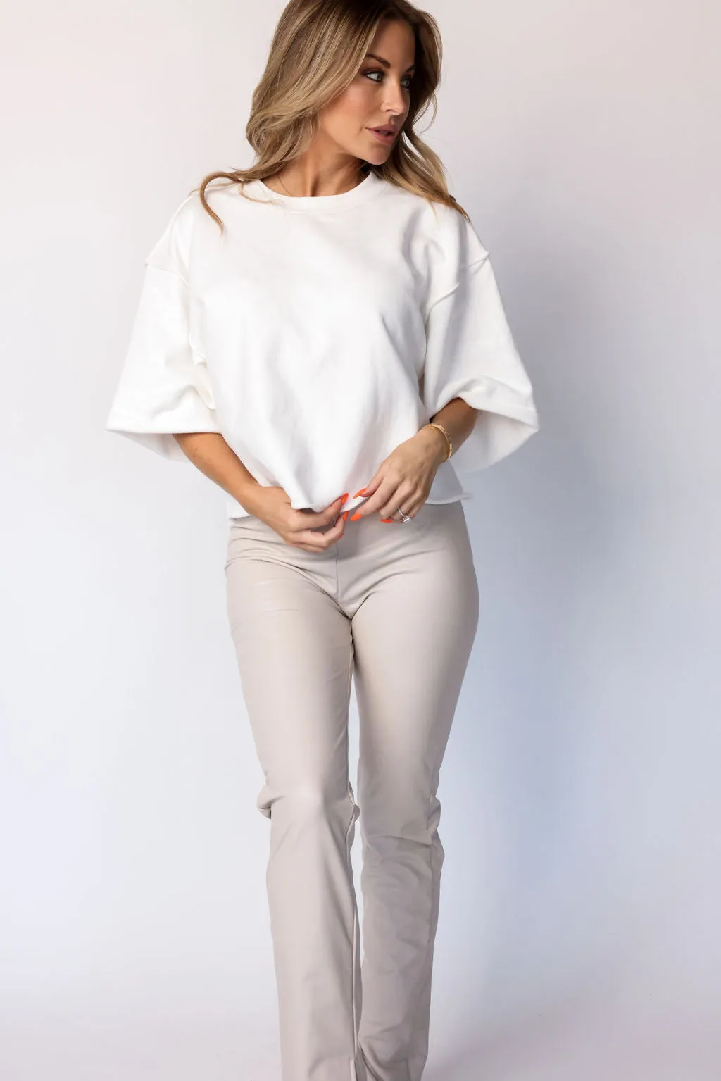 V Cute Leather Pants