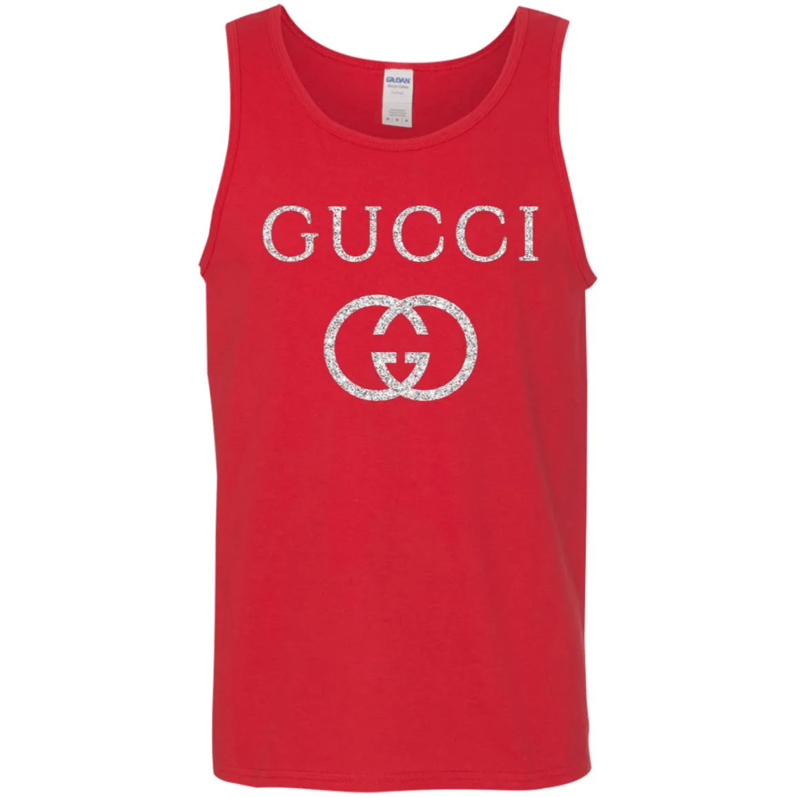 Vintage Gucci Logo Inspired Men Cotton Tank