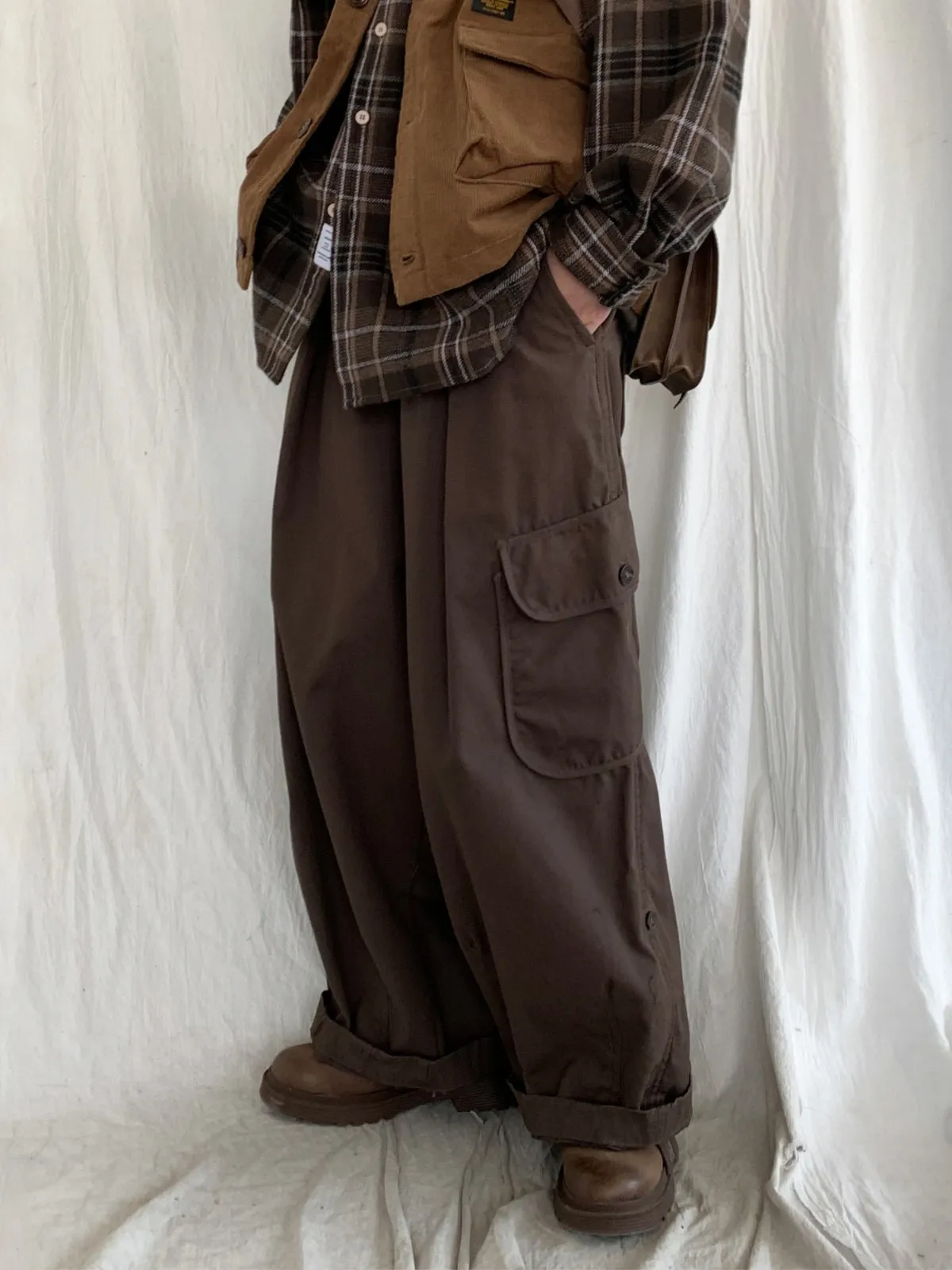 WLS Retro Wide Leg Loose Trousers Pants