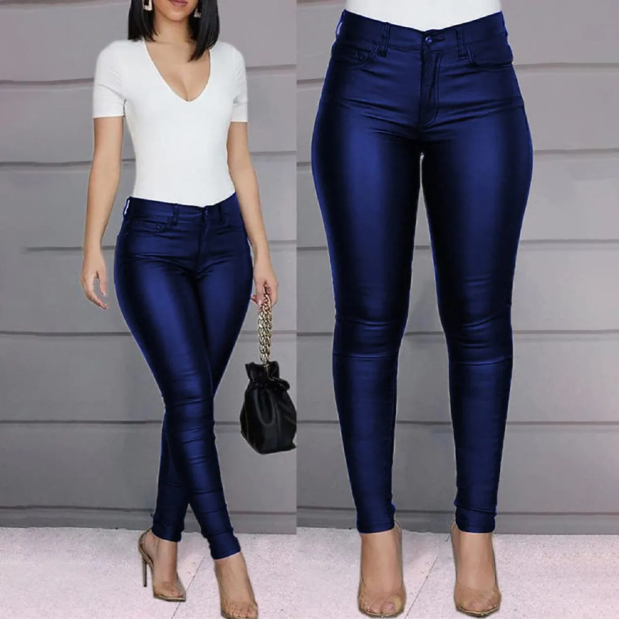 Women's Skinny Leather Pants