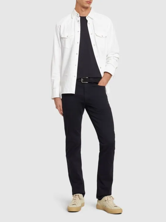 Zegna   Stretch gabardine pants 
