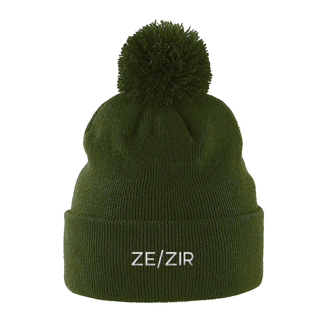 Ze/Zir Pronouns Beanie Hat