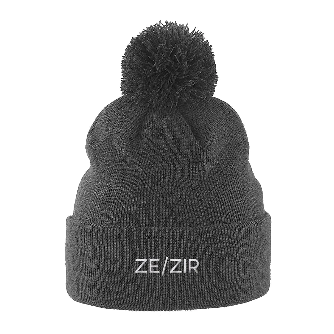 Ze/Zir Pronouns Beanie Hat