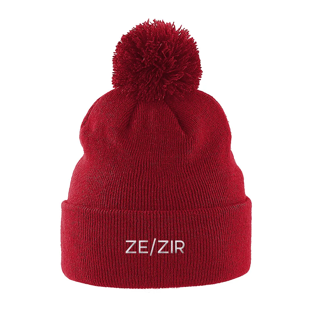 Ze/Zir Pronouns Beanie Hat