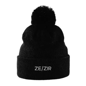 Ze/Zir Pronouns Beanie Hat